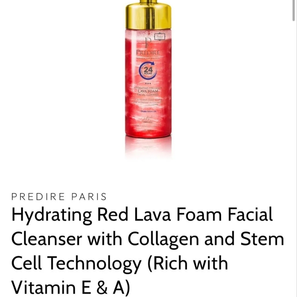 Predire Paris Red Lava Foam Cleanser with Gold Cap
